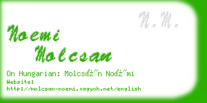 noemi molcsan business card